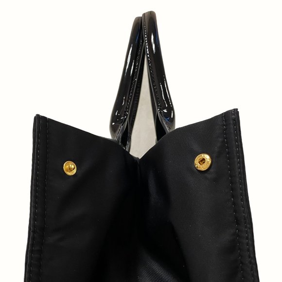 Tory Burch Ella Large Black Nylon Tote - Picture 5 of 11